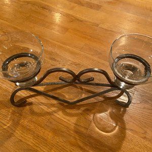 Danish Iron Candle Holder